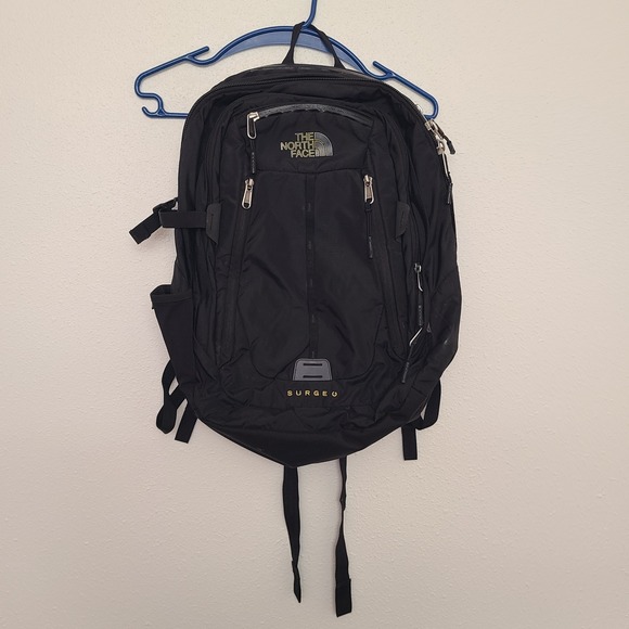The North Face Surge Black Hiking School Backpack Camping Gym Gear Bag  Daypack